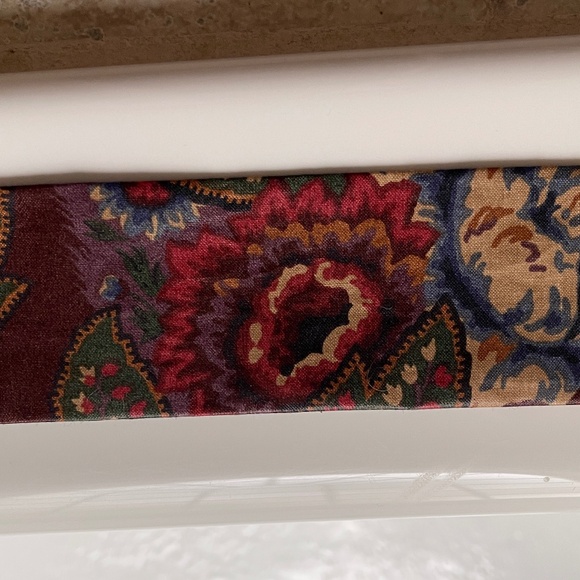 Fabric Chain or Cord Cover, Brown Floral, 54"Long - Picture 2 of 2